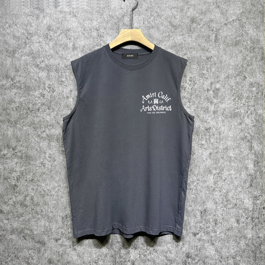 Amiri tank top artistic word printing