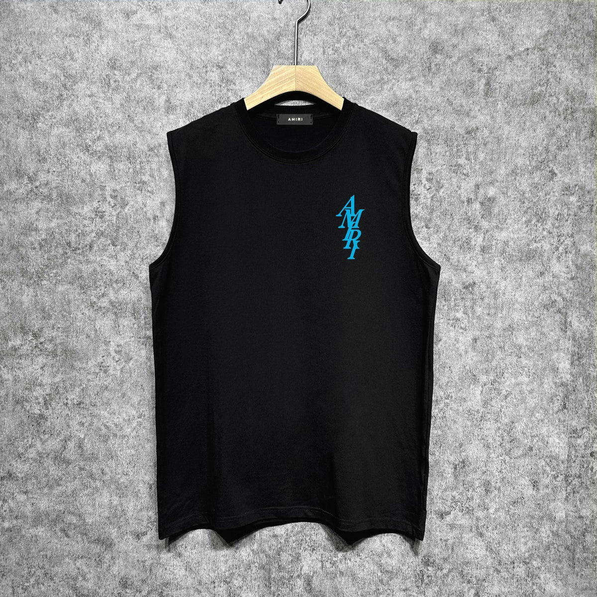 Amiri tank top with vertical overlapping letterprinting