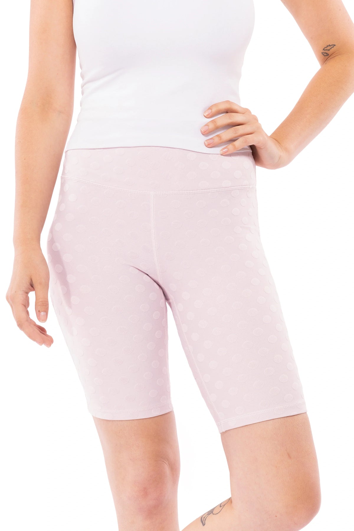 Polka Dot Women's Stretchy Bike Shorts