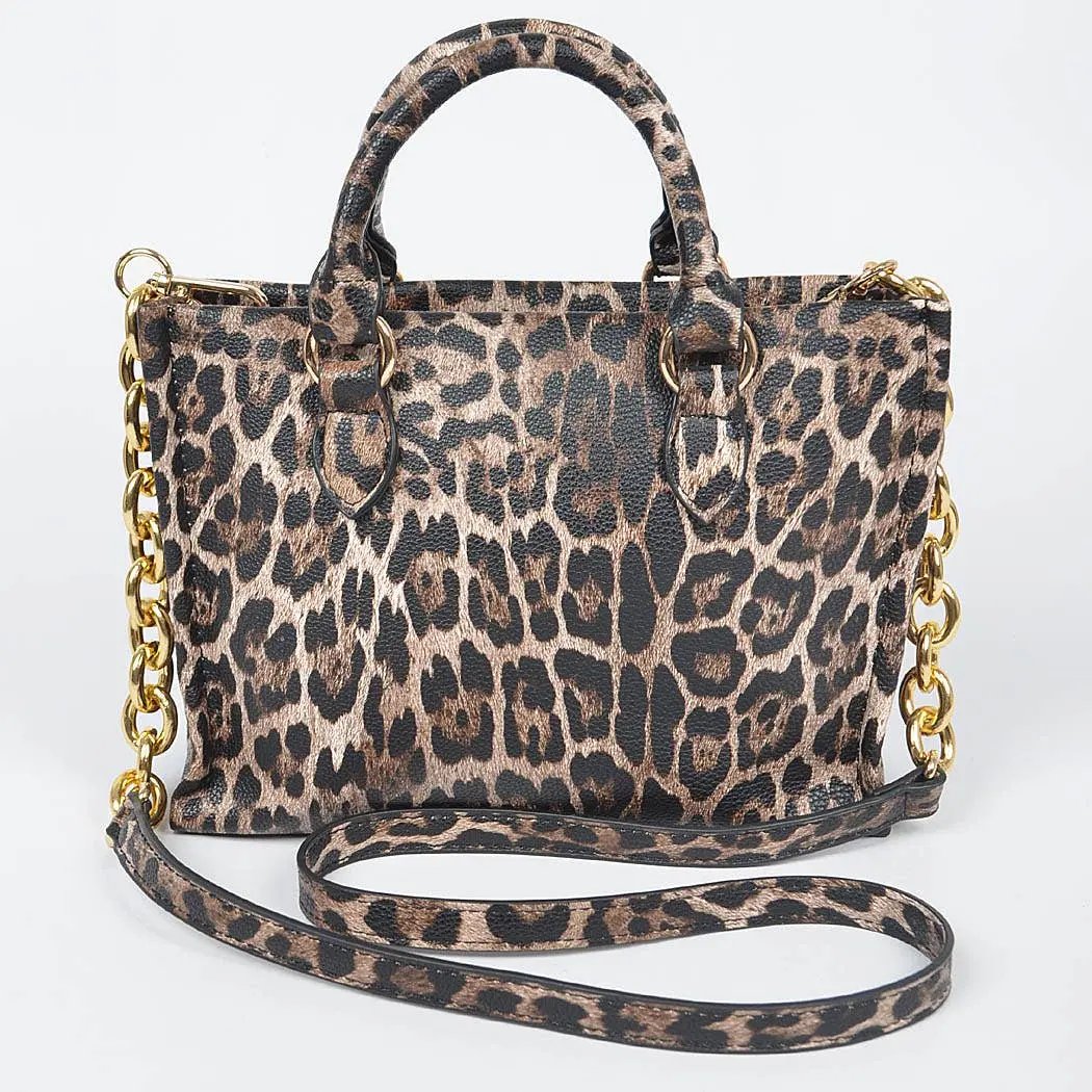 Faux Leo Tote Bag