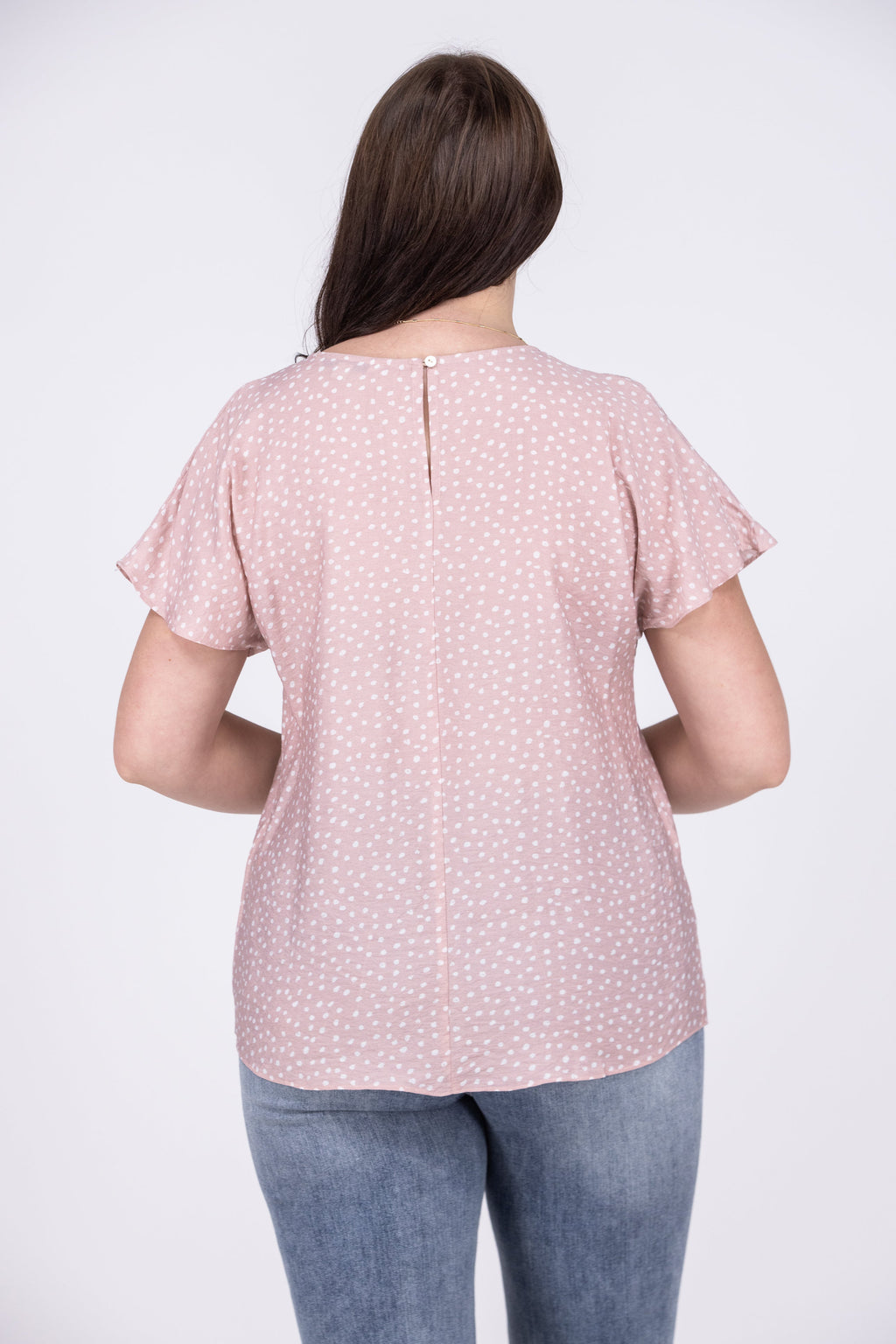 People Fall In Love Everyday Ruffle Short Sleeve Top