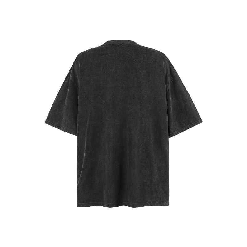 American vintage street T-shirt pure cotton retro men's and women's summer loose