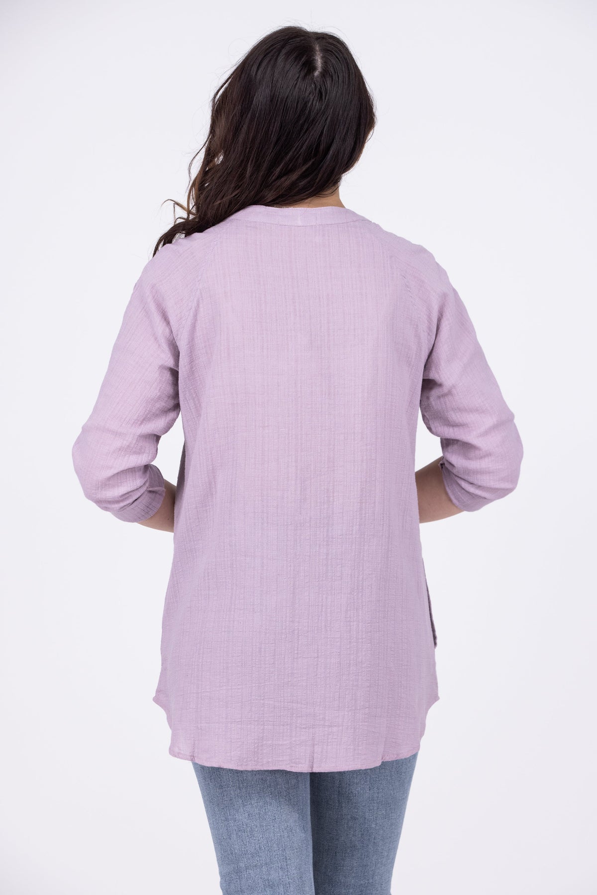 Perfect Vision Women's Cotton Button Down Long Sleeve Top