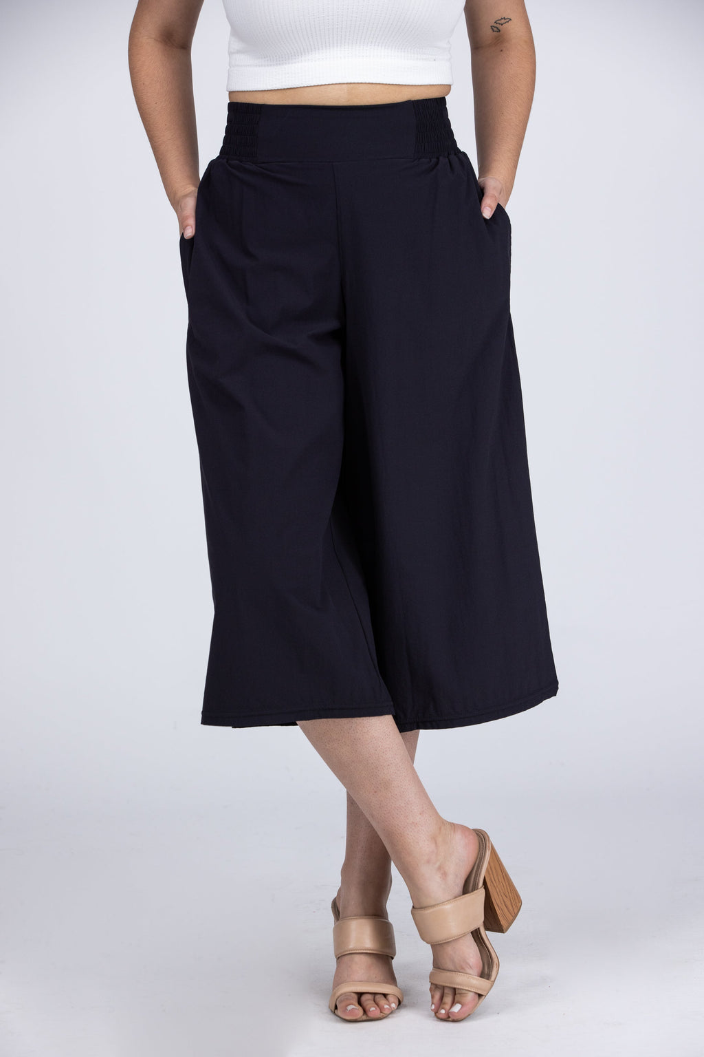 Cool Women's Stretchy High Rise Culottes