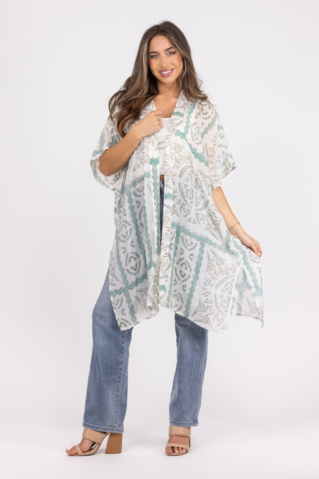 Hidden Gem Women's Short Sleeve Kimono