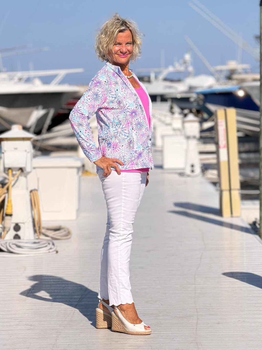 LULLU B FIREWORKS FULL ZIPPER JACKET