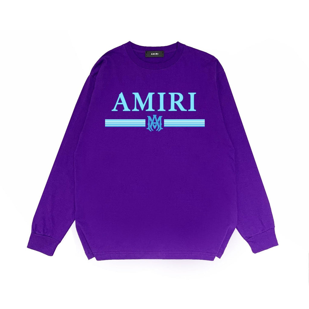 Amiri Long Sleeved Shirt Printed Trendy Pure Cotton