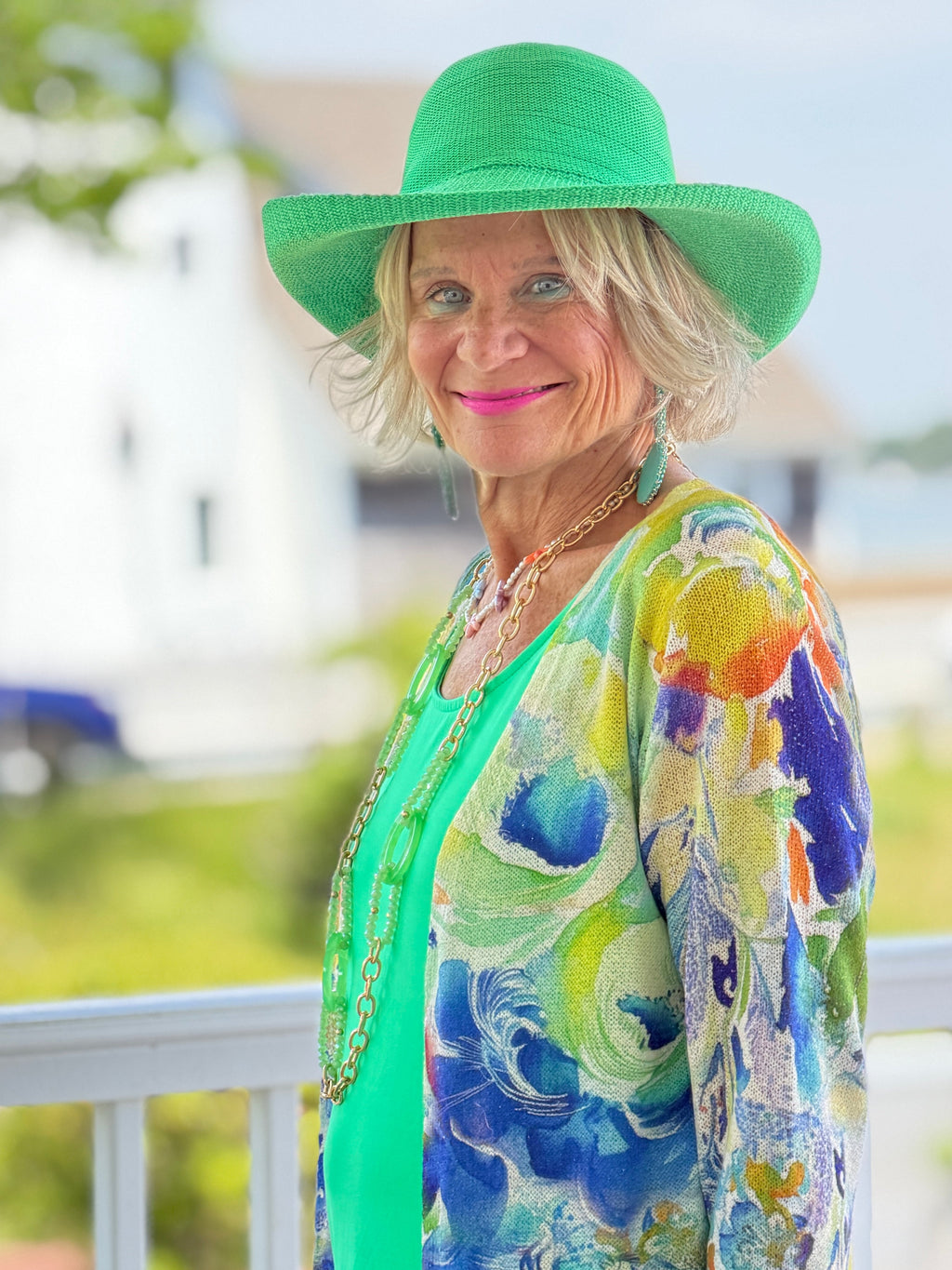 Lulu B Coastal Green Hat