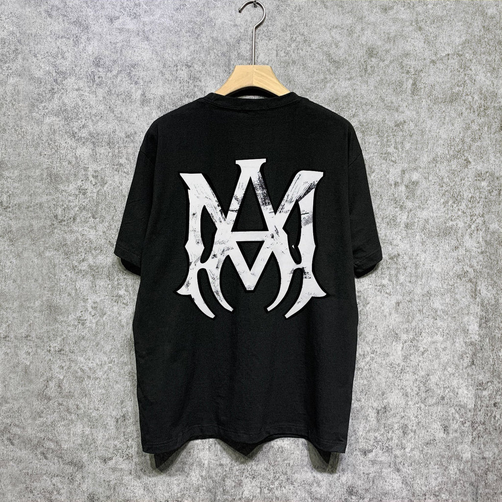 Amiri t shirts spider printing short sleeve