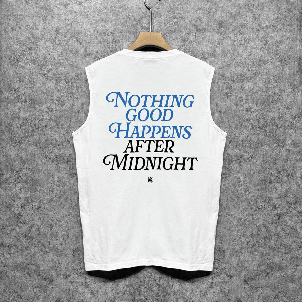 Amiri tank top earth letter printing