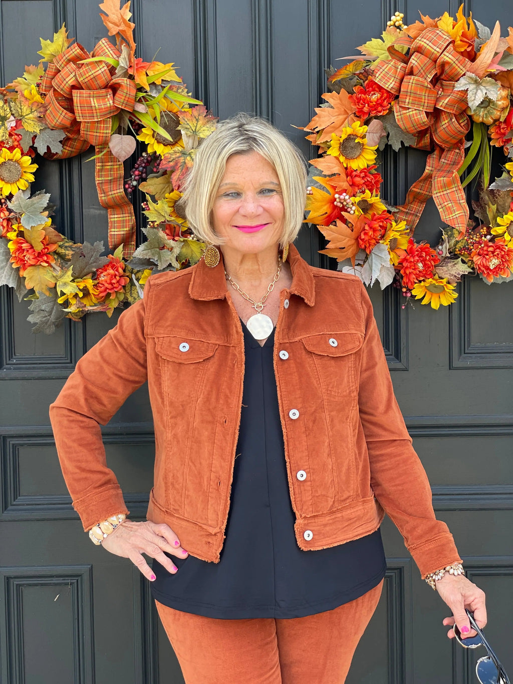 LULU-B  COPPER VELOUR JACKET