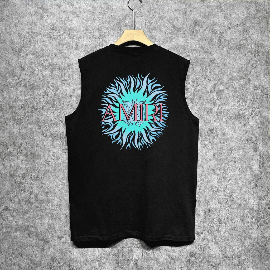 Amiri tank top colorful sun print