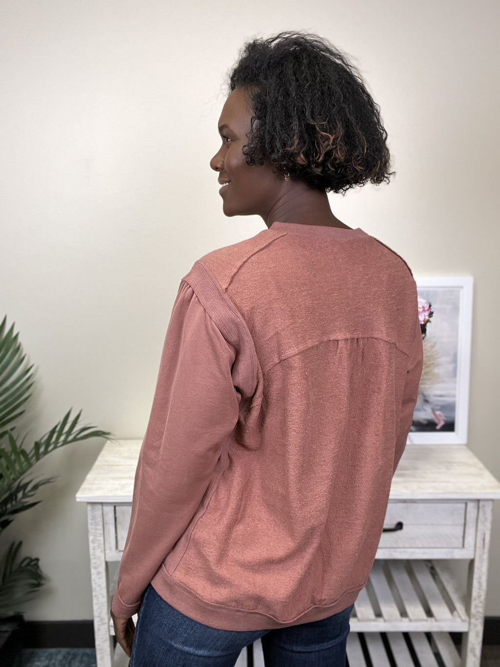 Feeling Breezy Women's Ribbed Long Sleeve Top