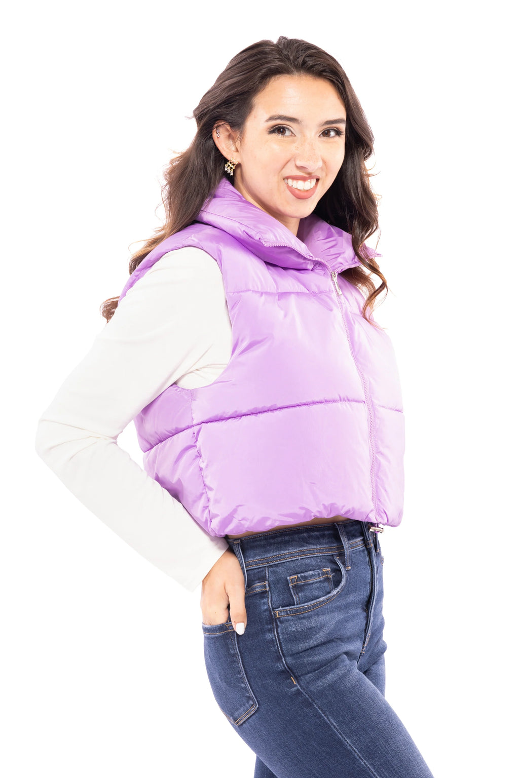 Instant Confidence Women's Cropped Puffer Vest