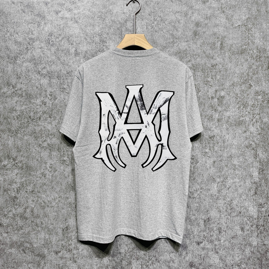 Amiri t shirts spider printing short sleeve