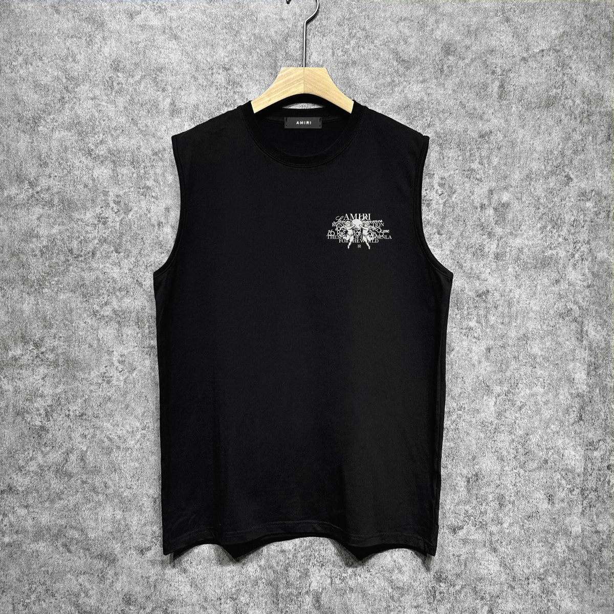 Amiri tank top letter angel ball print