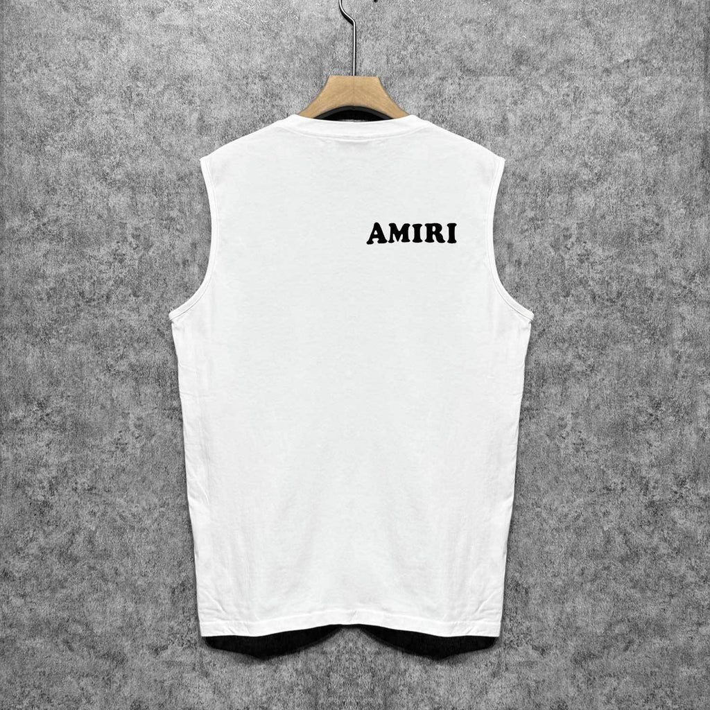Amiri tank top fat letterprinting