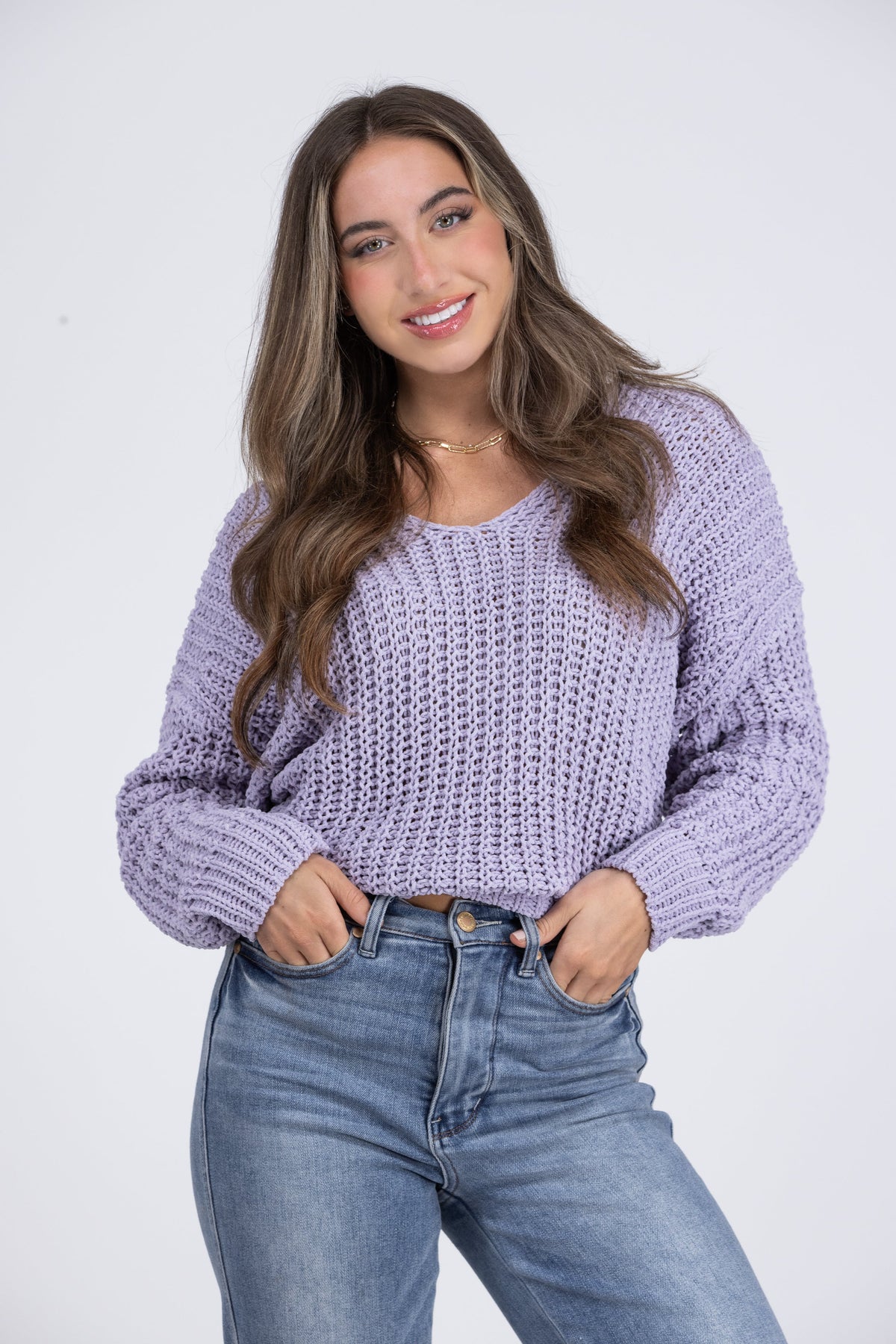 Sweater Days Are Here Women's Chunky Knit Long Sleeve Sweater