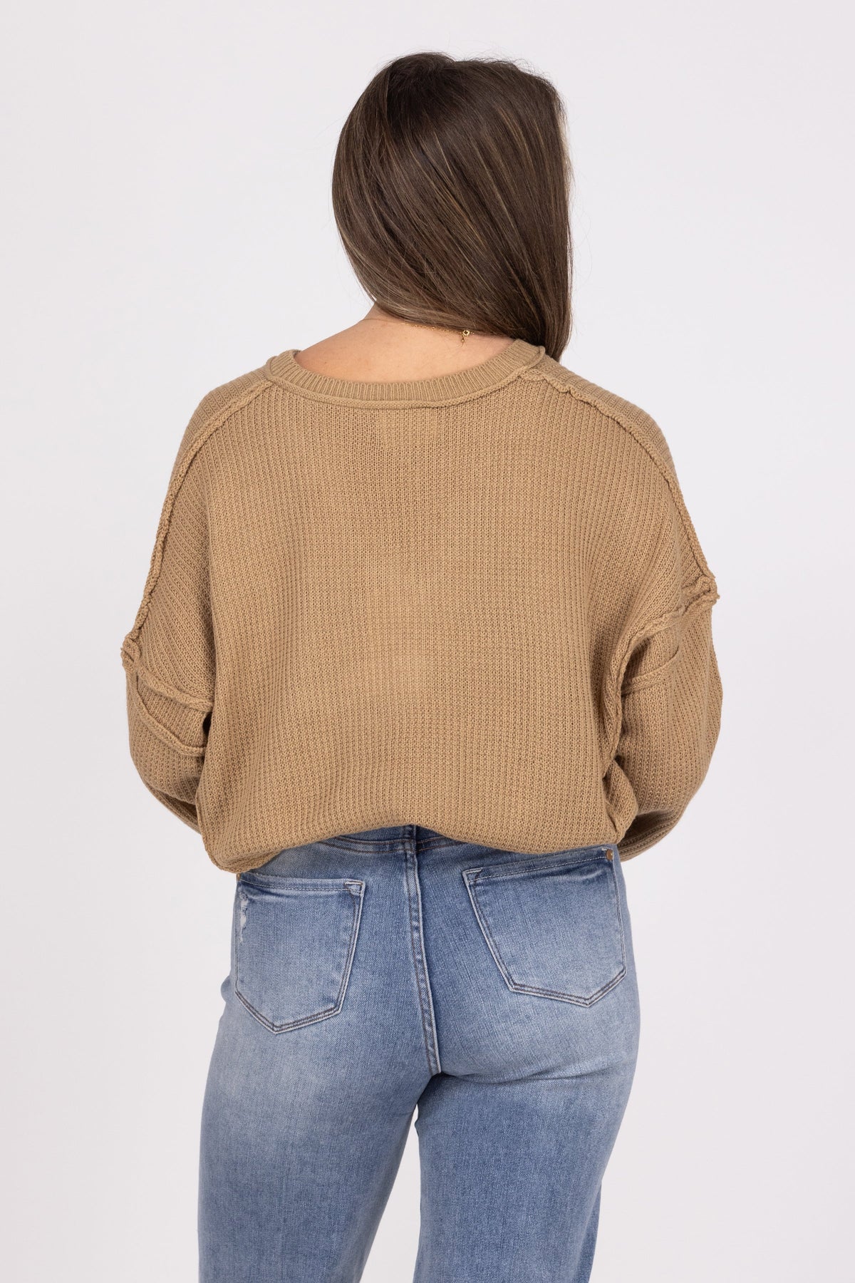 Self Love Women's Slouchy Lightweight Knit Sweater