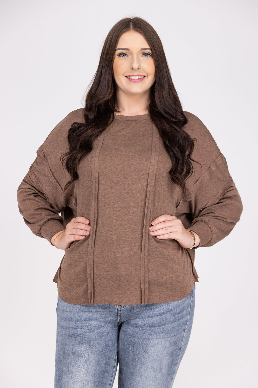 Orchard Day Women's Textured Long Sleeve Top
