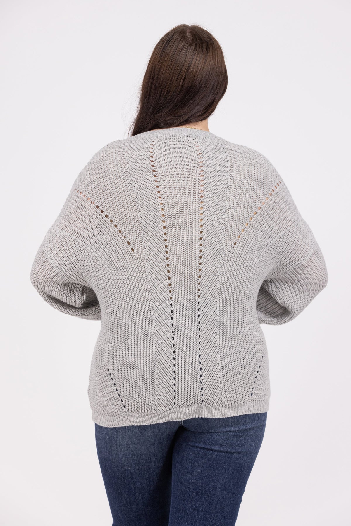 Seeing Diamonds Women's Classic Open Knit Sweater