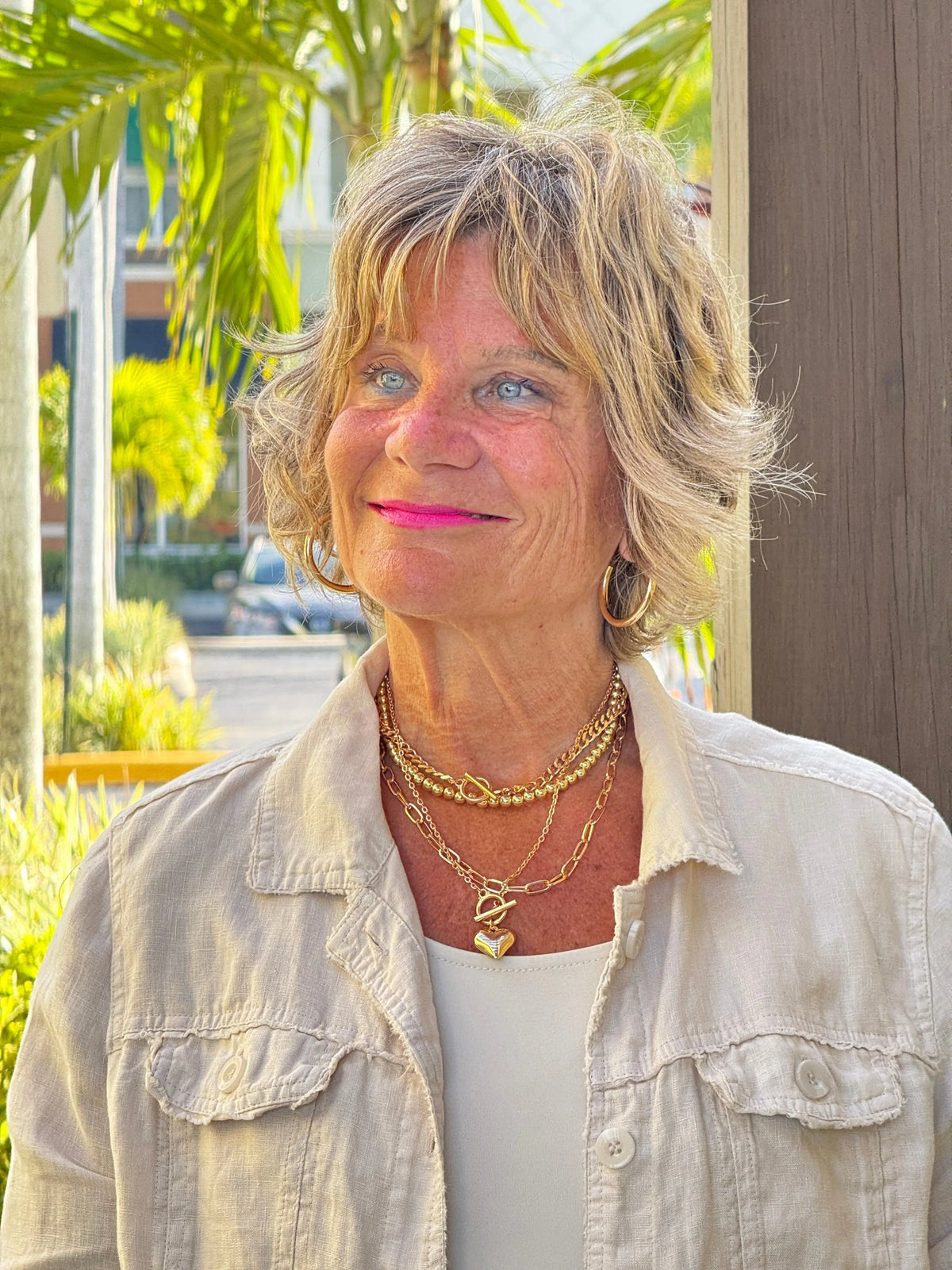 LULU B STONE LINEN JACKET