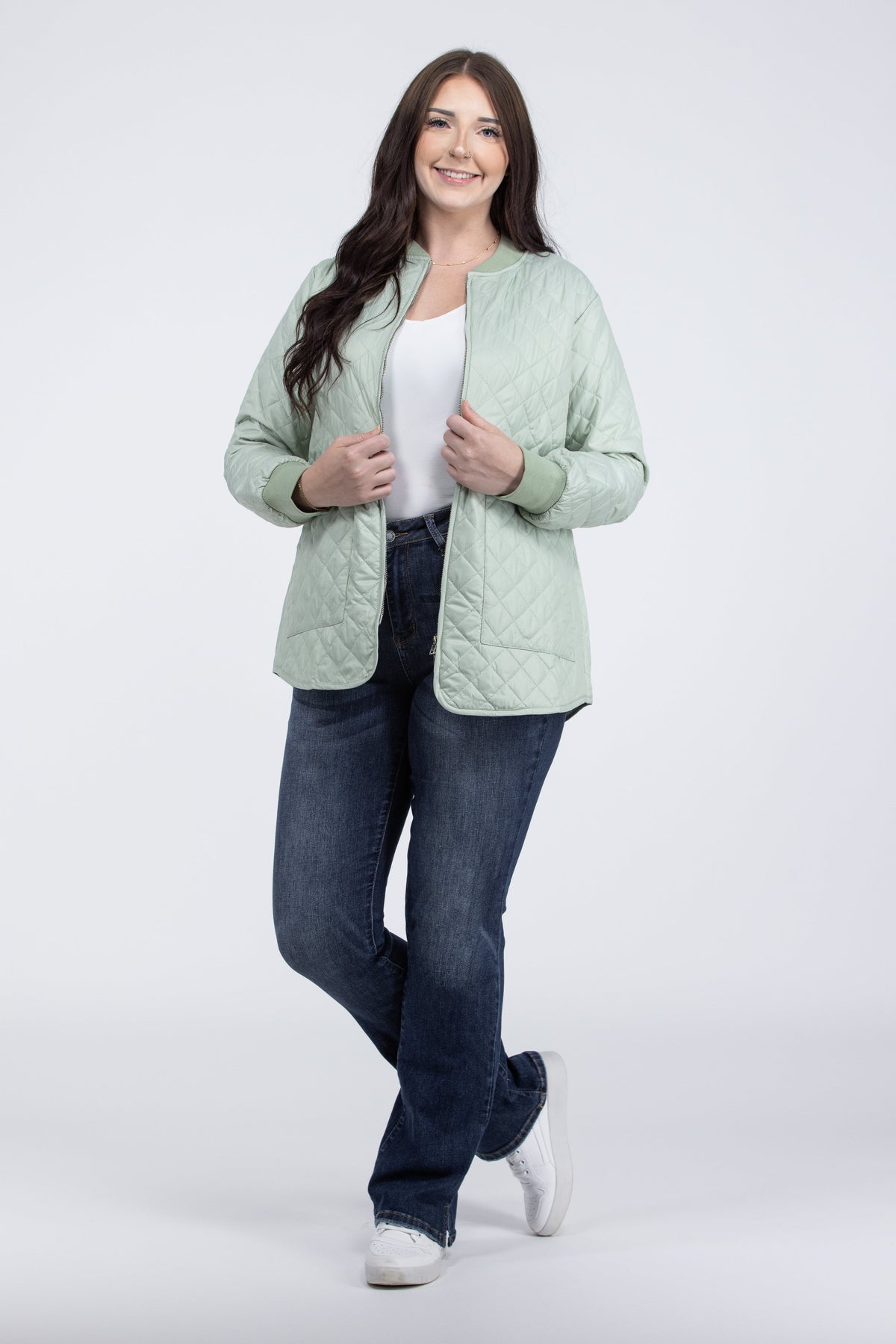 Aspire to Inspire Women's Quilted Bomber Jacket