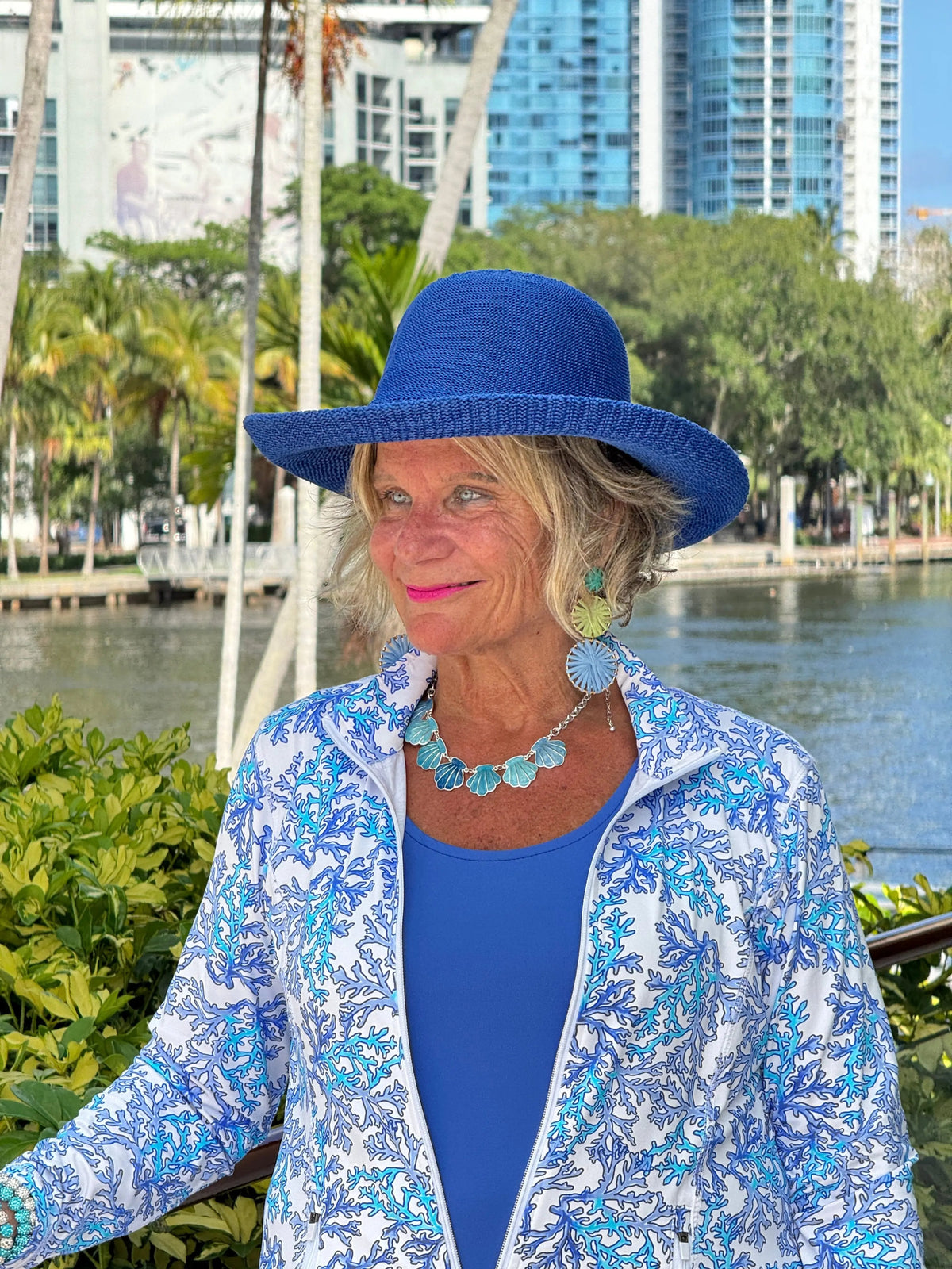 LULU B CORAL BREEZE FULL ZIPPER JACKET