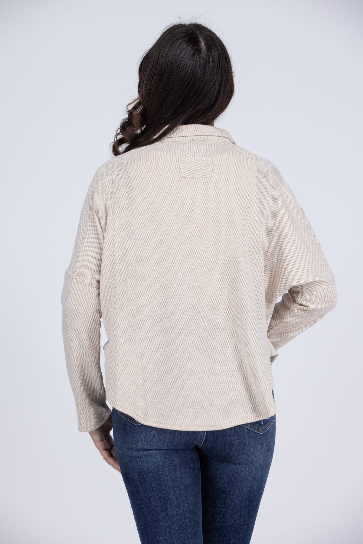 Casual Friday Women's Textured Long Sleeve Top