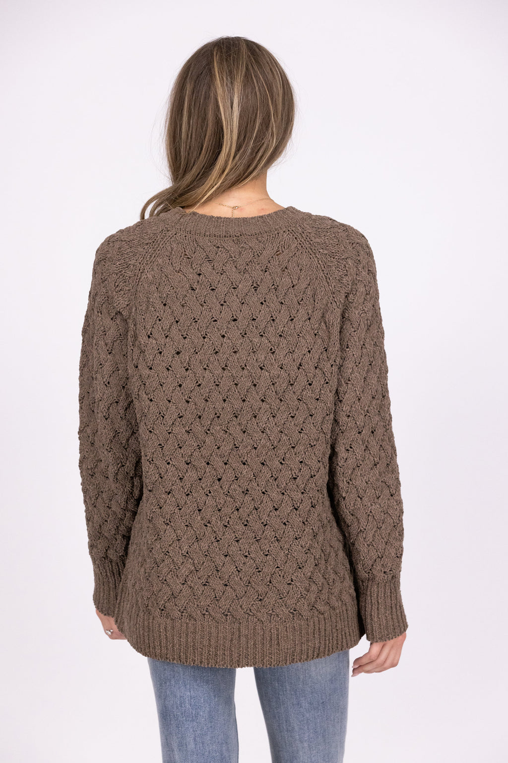 Cable Knit Cuddles Women's Oversized Sweater