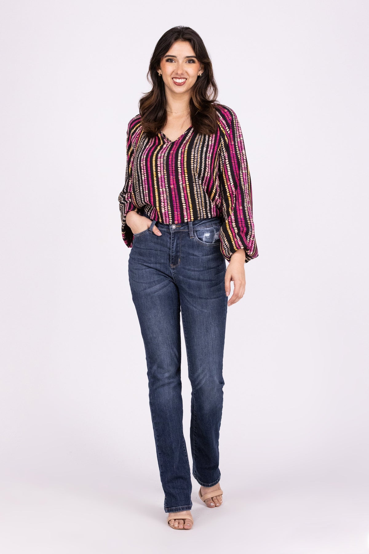 Lights Off Women's Oversized V-Neck Top