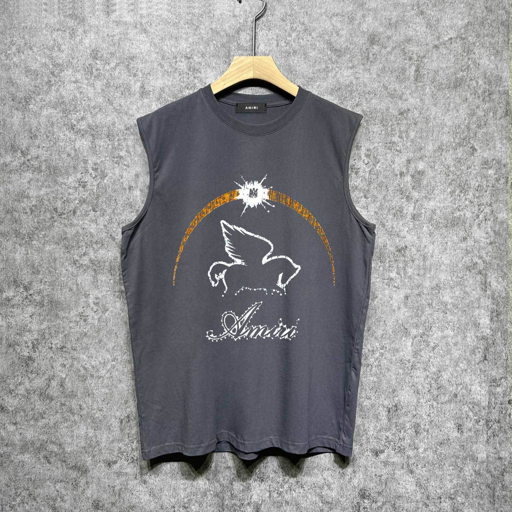 Amiri tank top night sky pegasus printing