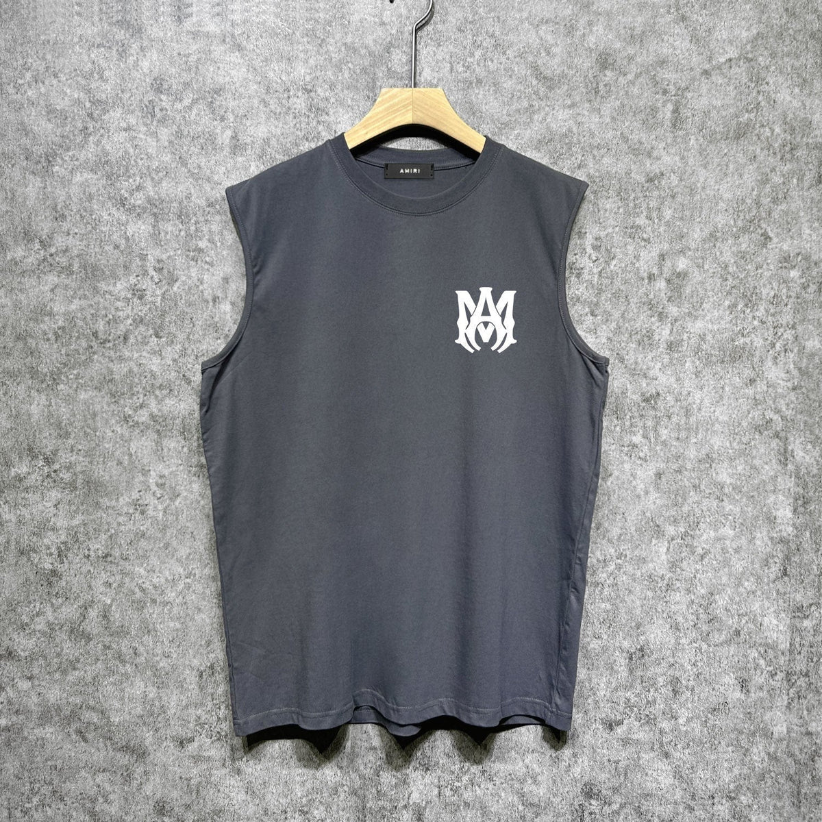 Amiri tank top flat thick letter spider armband printing