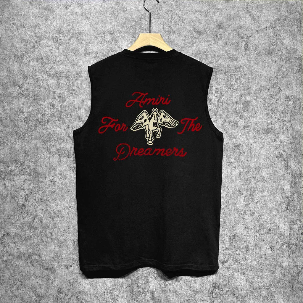 Amiri tank top mottled pegasus print