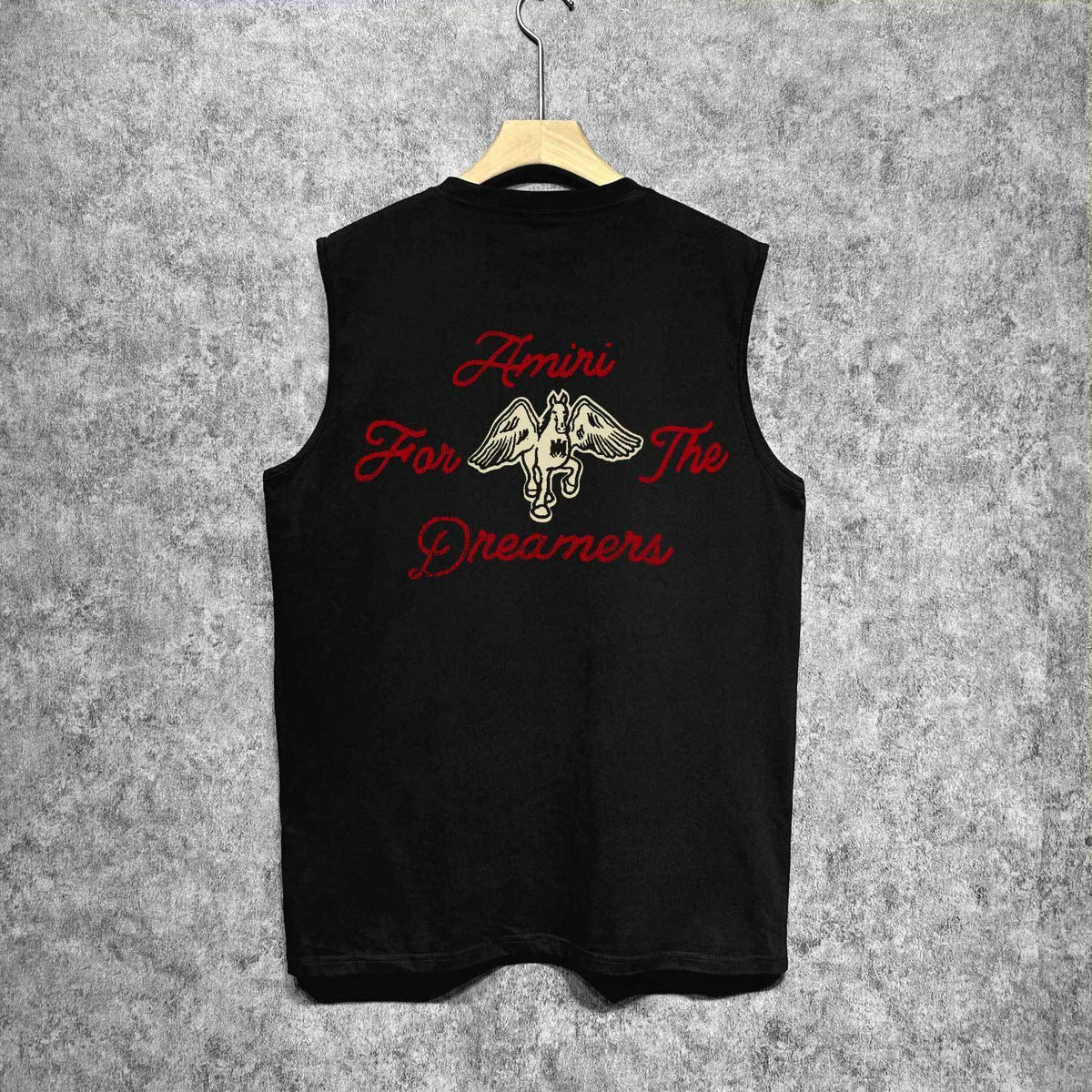 Amiri tank top mottled pegasus print