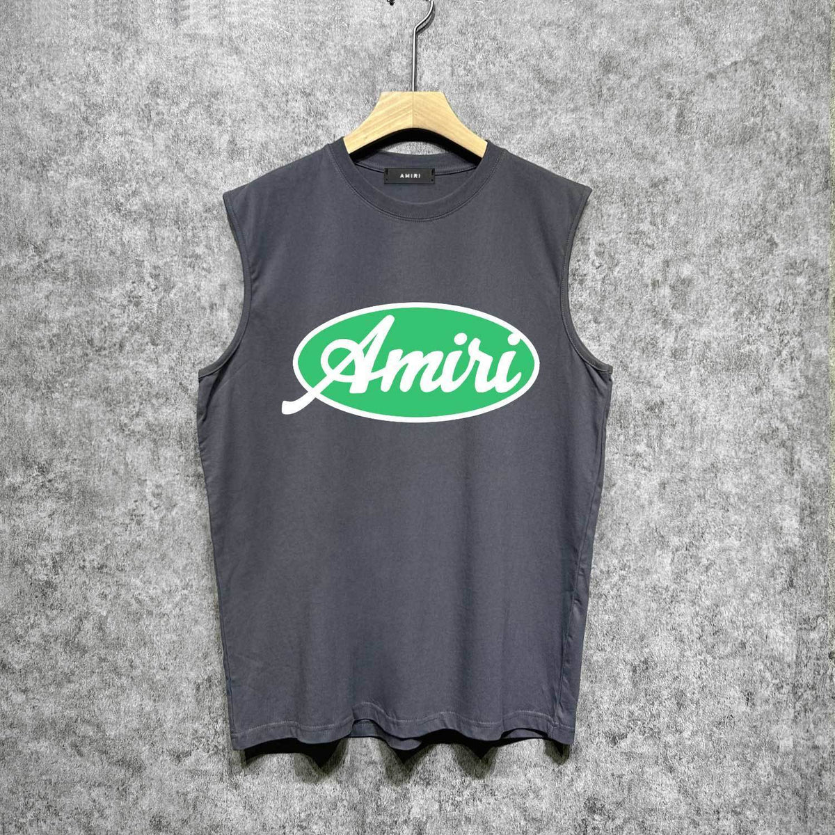 Amiri tank top oval letterprinting