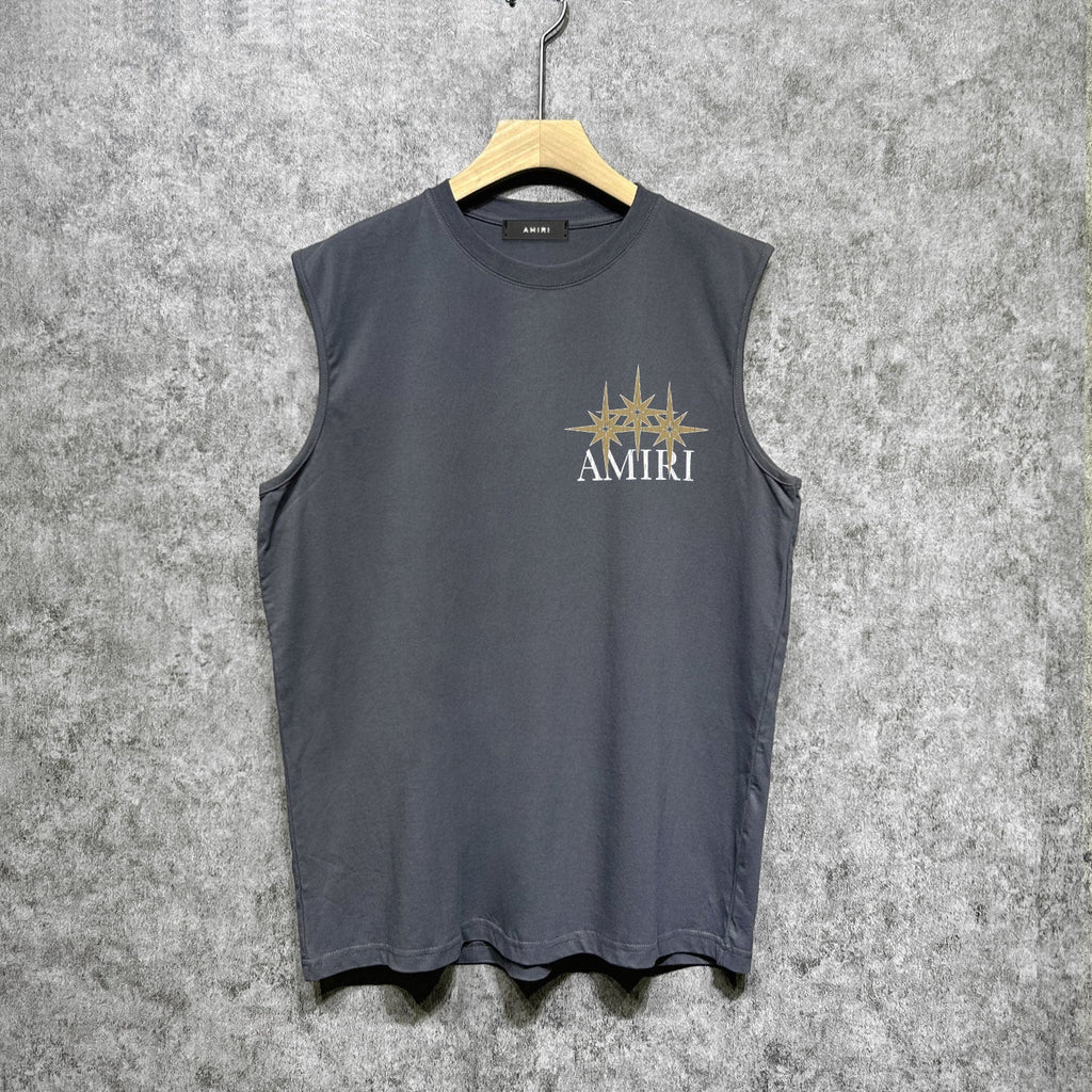 Amiri tank top bone crack star print
