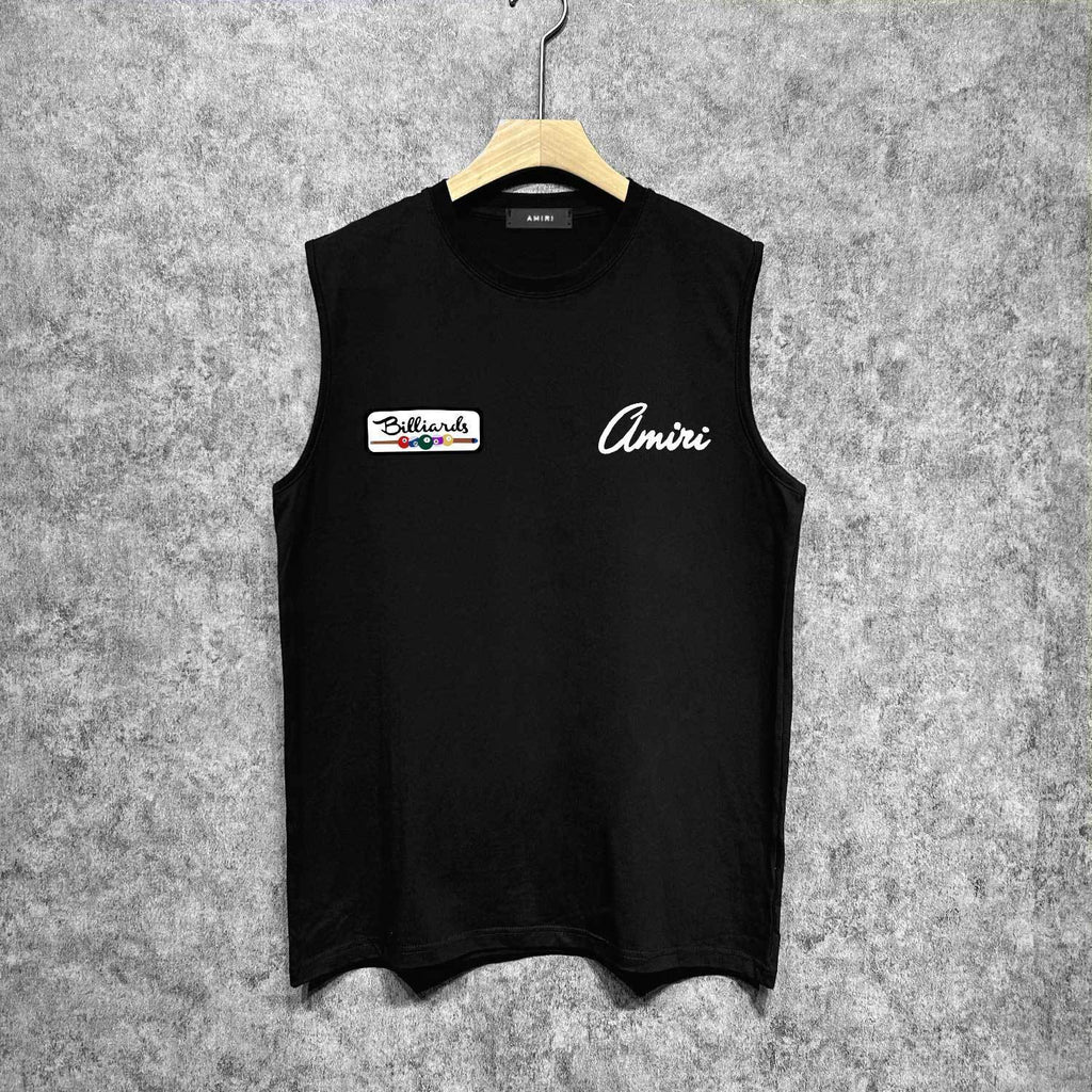 Amiri tank top billiards sketch printing