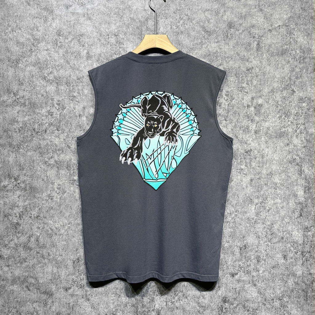 Amiri tank top black panther print