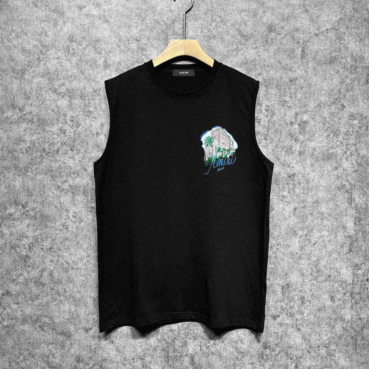 Amiri tank top urban forest printing