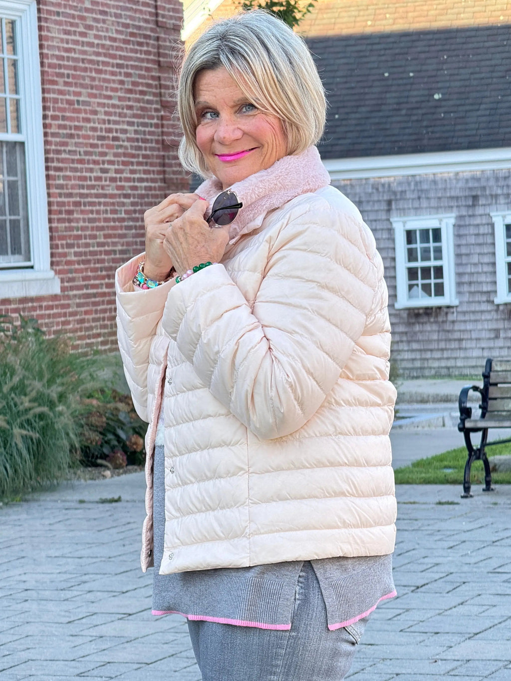 LULU-B PINK FAUX FUR JACKET