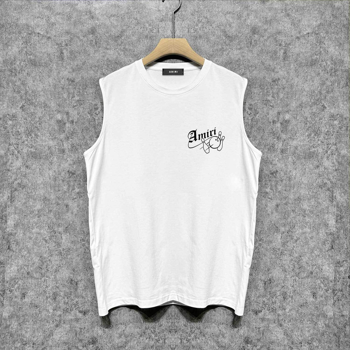 Amiri tank top bowling print