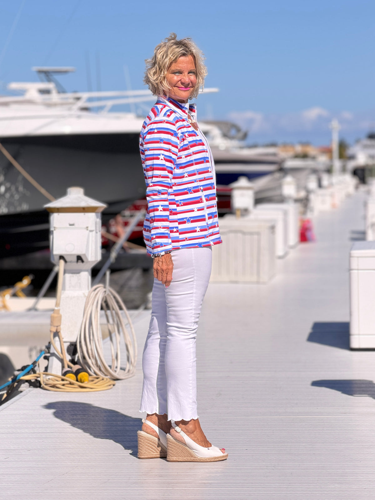 LULU B STARS FULL ZIPPER JACKET
