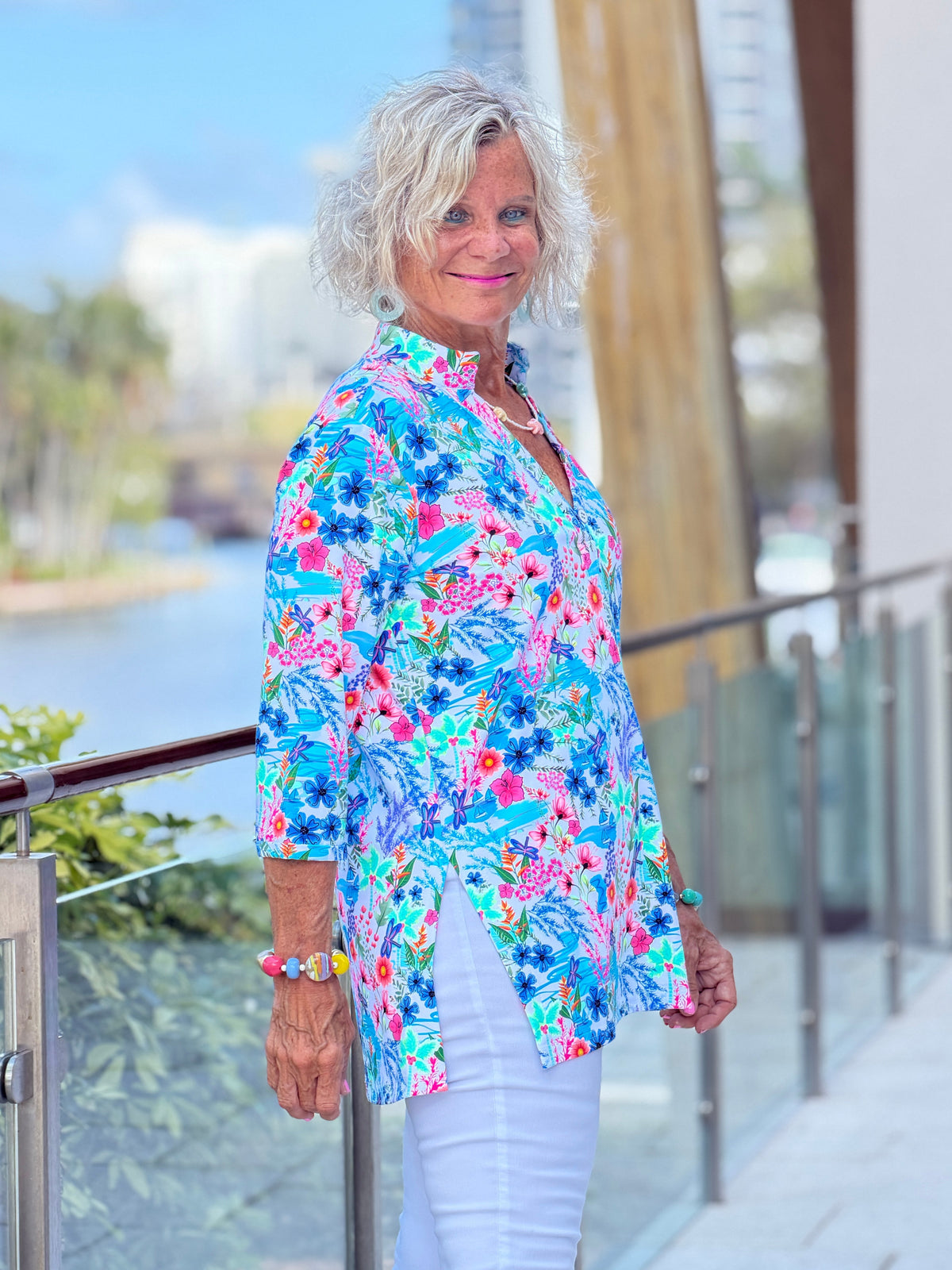LULU B PARADISE GARDEN TUNIC