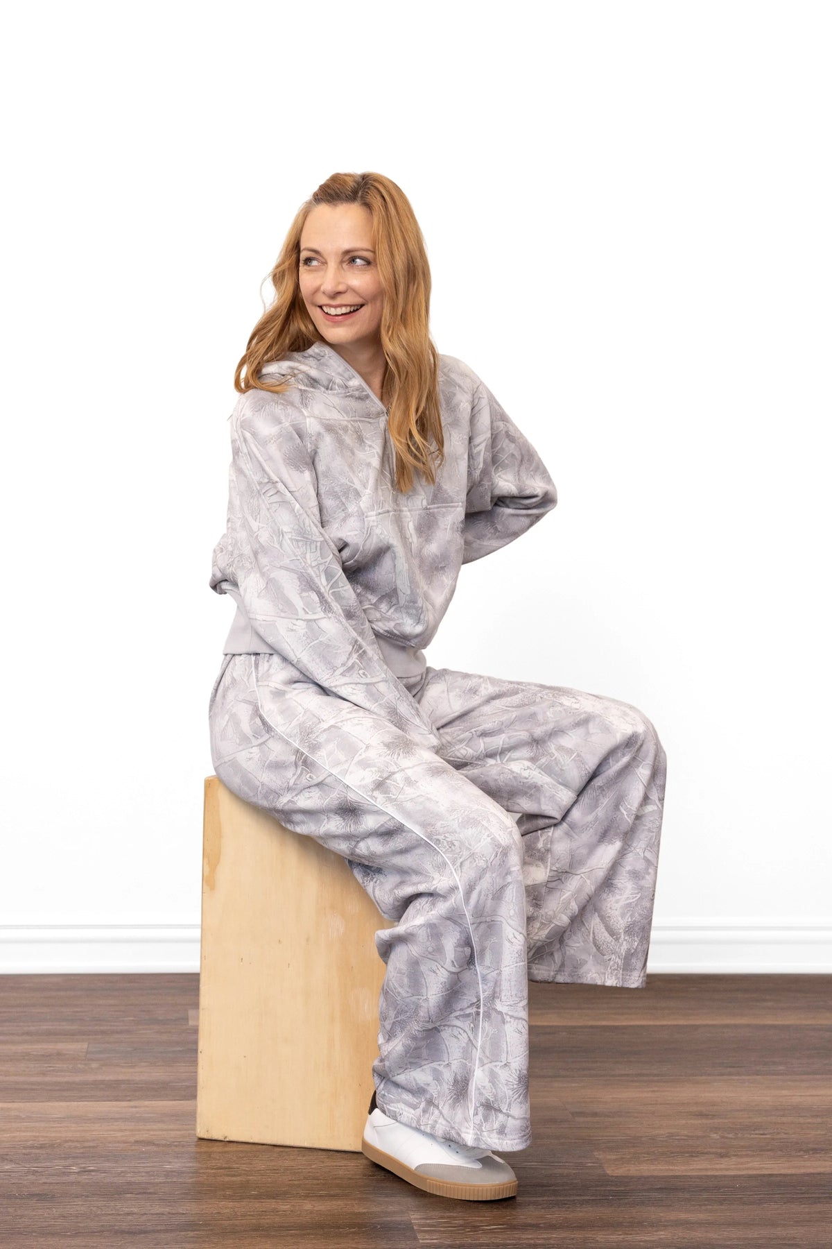 ALB Custom Women's Camo Print Wide Leg Pants - Two Inseams