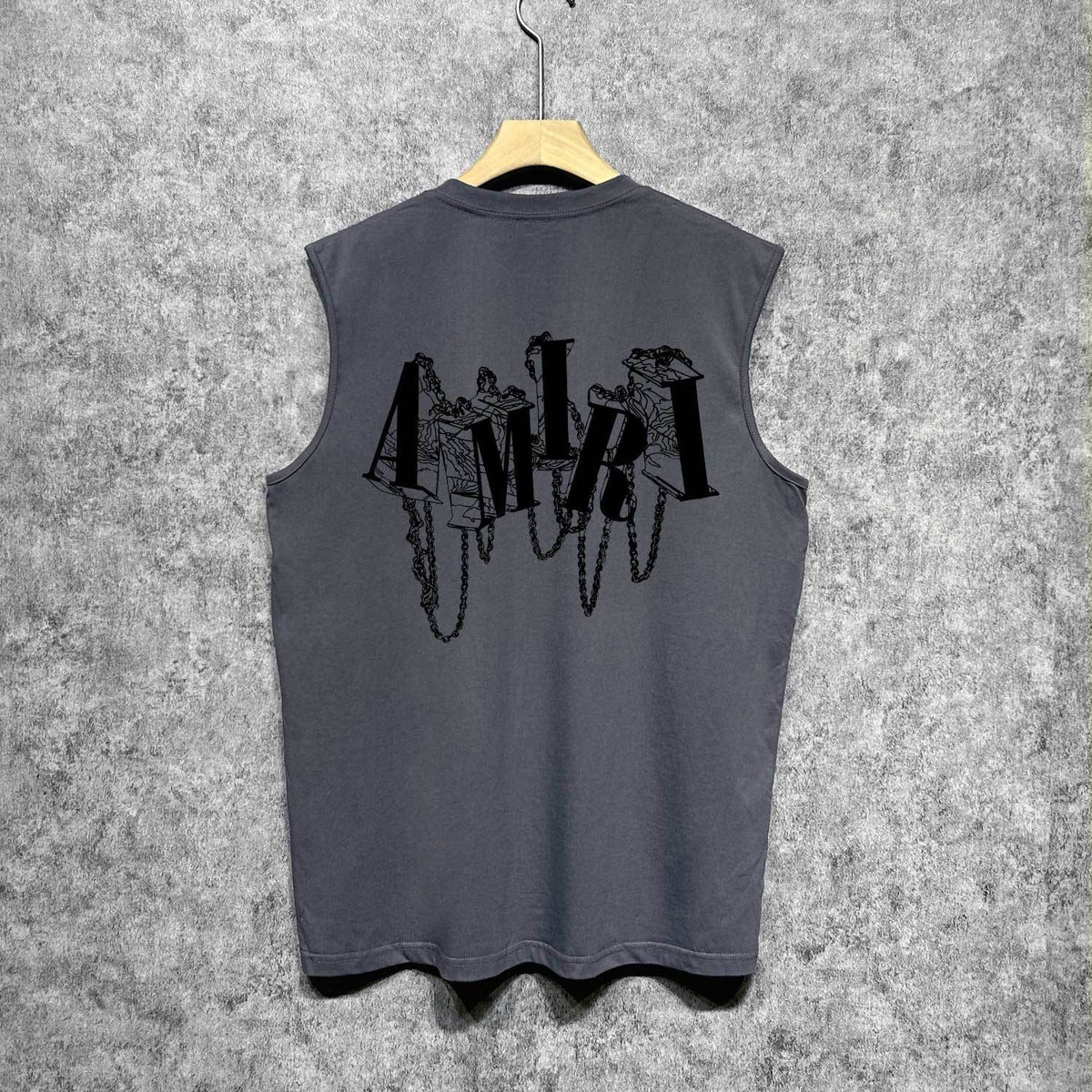 Amiri tank top chain letter printing