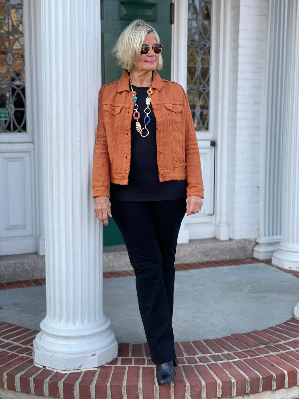 LULU-B COPPER LINEN JACKET