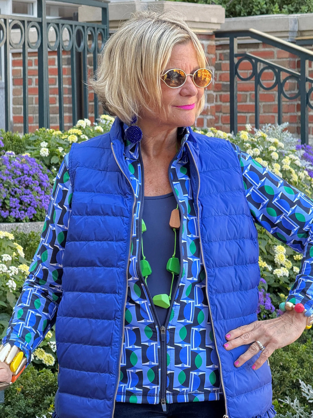 LULU-B SAPPHIRE SHORT PUFFER VEST