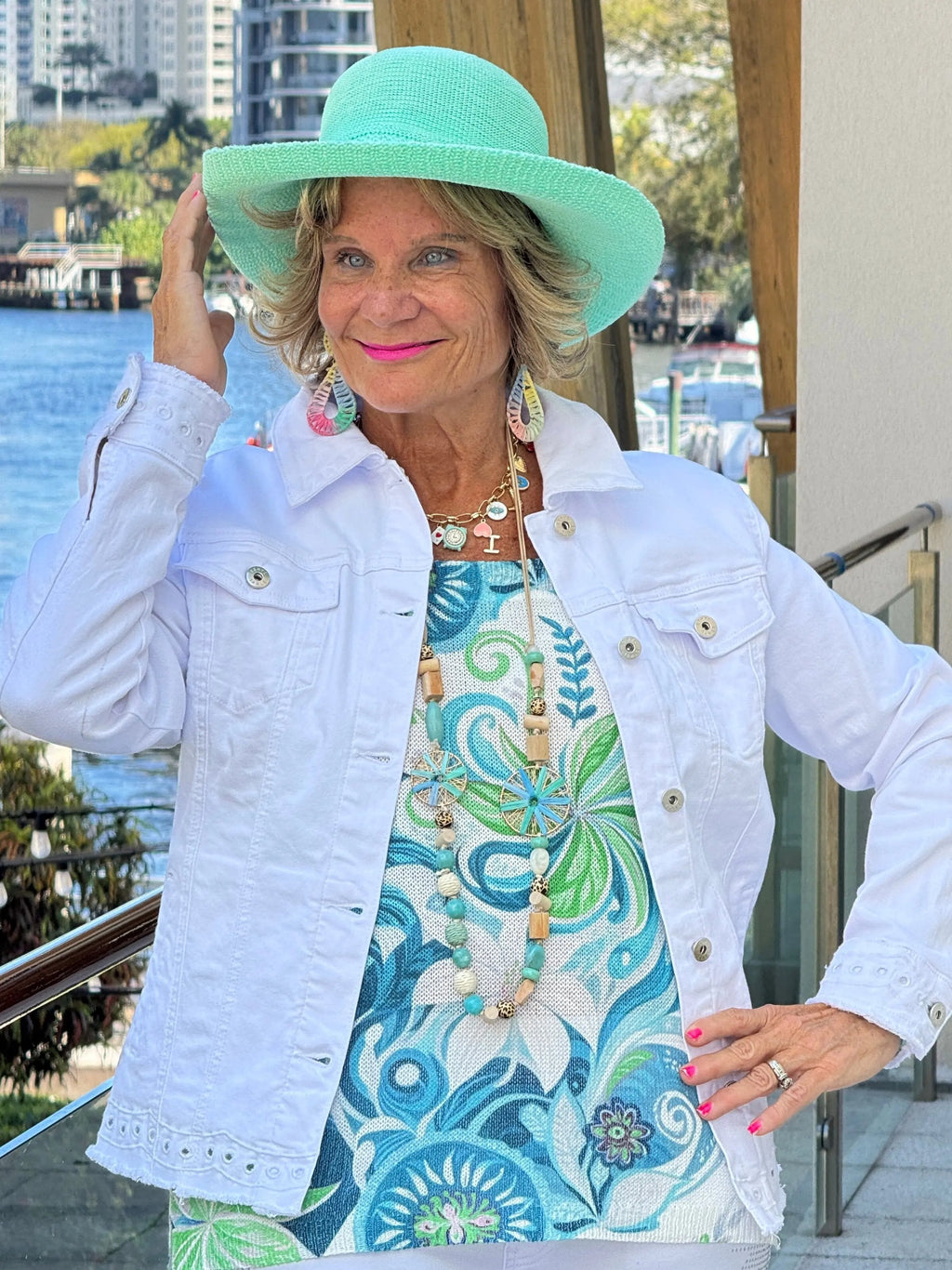 Ethyl Eyelet Elegance Jacket - Delightful