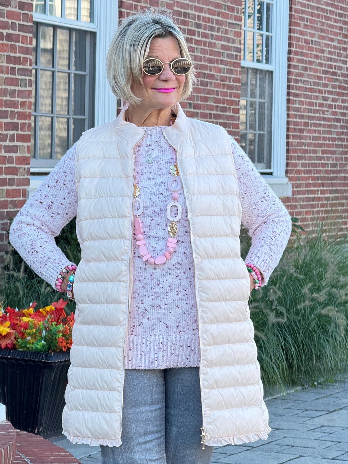 LULU-B BLUSH PUFFER VEST